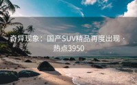 奇异现象：国产SUV精品再度出现 · 热点3950