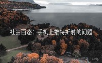 社会百态：手机上推特折射的问题