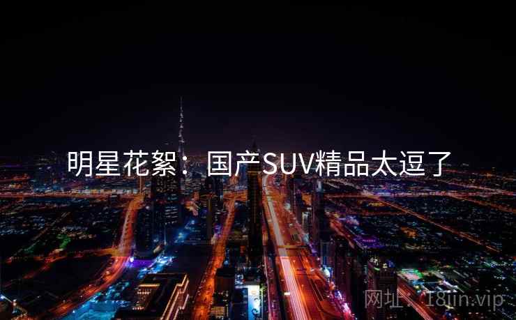 明星花絮：国产SUV精品太逗了